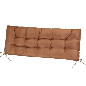 1Pc Bench Seat Cushion For Indoor Outdoor Furniture Water-Resistant Or Non-Water-Resistant Options 8CM Or 10CM 51.18 X 19.68IN For Garden Patio Balcon (Option: Waterproof 8CM Coffee)