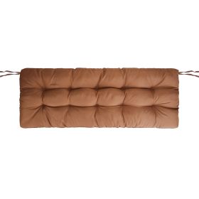 1Pc Bench Seat Cushion For Indoor Outdoor Furniture Water-Resistant Or Non-Water-Resistant Options 8CM Or 10CM 51.18 X 19.68IN For Garden Patio Balcon (Option: Waterproof 10CM Coffee)