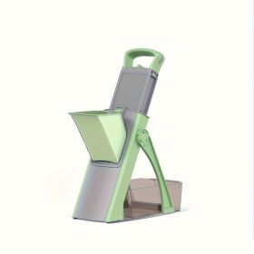 16 In 1 8 Blade Vegetable Chopper, Onion Mincer, Cutter, Dicer, Egg Slicer With Container, French Fry Cutter Potatoe Slicer, Salad Chopper, Cheese Gra (Color: Green)